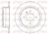 Гальмівний диск задній BMW E30 82- REMSA 6197.00 (фото 1)