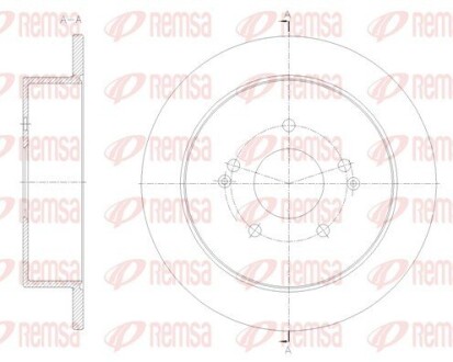 Диск гальмівний REMSA 62096.00