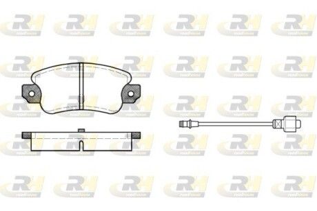 Гальмівні колодки дискові ROADHOUSE 2028.02