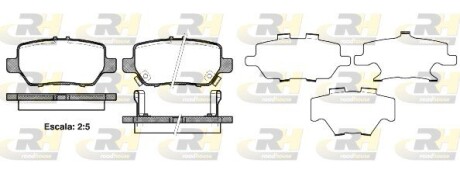 Гальмівні колодки дискові ROADHOUSE 21168.02