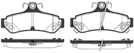 Тормозные колодки задние Toyota Camry 2006- ROADHOUSE 21285.12