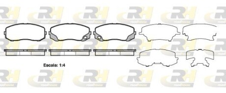 Гальмівні колодки дискові ROADHOUSE 21405.00