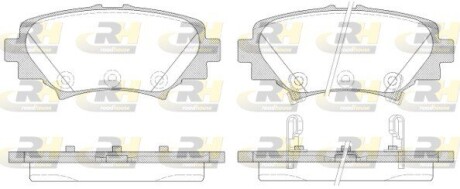 Гальмівні колодки дискові ROADHOUSE 21570.02