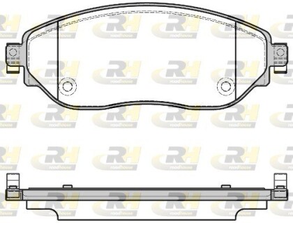 Гальмівні колодки дискові ROADHOUSE 21617.08