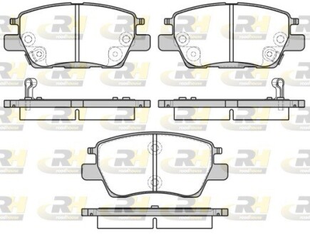 Гальмівні колодки дискові ROADHOUSE 21630.12 (фото 1)