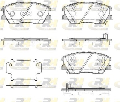 Гальмівні колодки дискові ROADHOUSE 21884.02