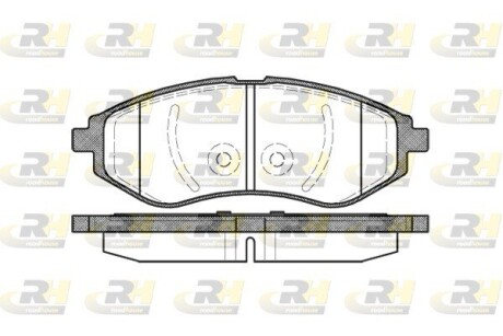 Гальмівні колодки дискові ROADHOUSE 2986.00 (фото 1)