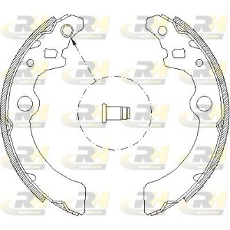 Гальмівні колодки барабанні ROADHOUSE 4143.00