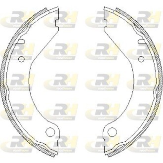 Гальмівні колодки барабанні ROADHOUSE 4399.00