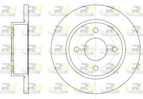 Гальмівний диск ROADHOUSE 6047.00