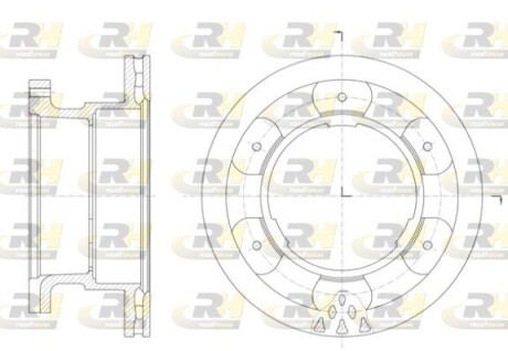 Гальмівний диск ROADHOUSE 61400.10