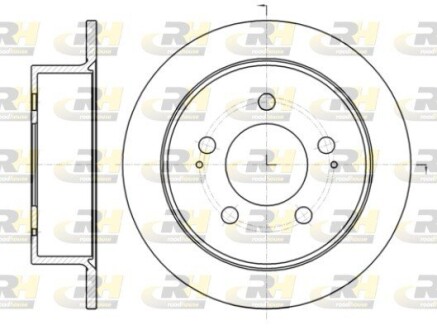 Гальмівний диск ROADHOUSE 61414.00