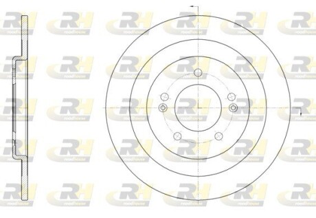 Гальмівний диск ROADHOUSE 61437.00