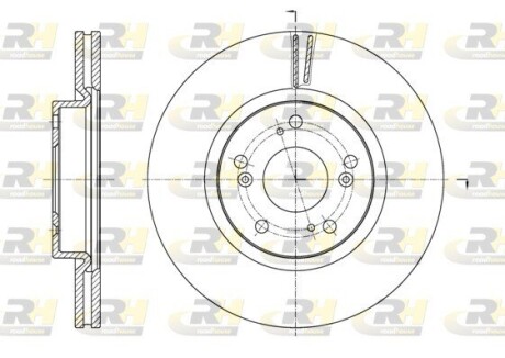 Гальмівний диск ROADHOUSE 61653.10
