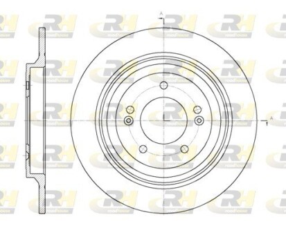 Гальмівний диск ROADHOUSE 61780.00 (фото 1)