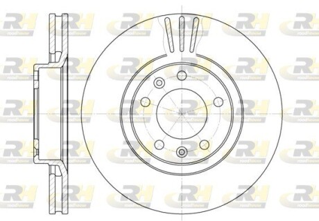 Гальмівний диск ROADHOUSE 6307.10