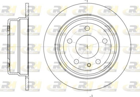 Гальмівний диск ROADHOUSE 6308.00 (фото 1)