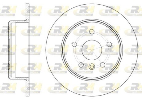 Гальмівний диск ROADHOUSE 6914.00 (фото 1)