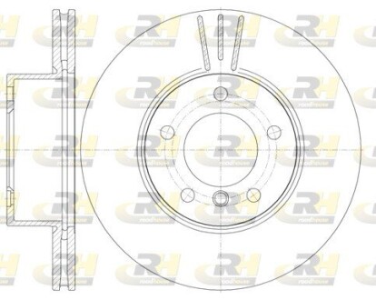 Гальмівний диск ROADHOUSE 6974.10 (фото 1)