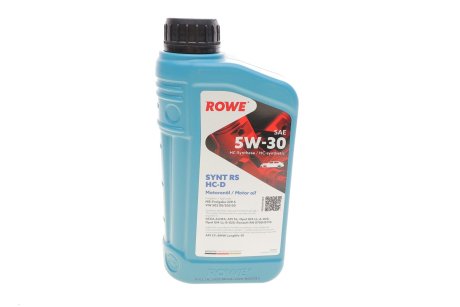 Олива моторна HIGHTEC SYNT RS HC-D SAE 5W-30 (1 L) ROWE 20060-0010-99 (фото 1)