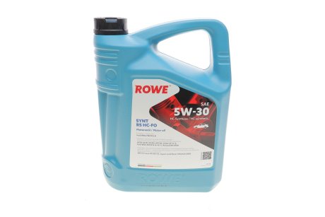 Олива моторна HIGHTEC SYNT RS SAE 5W-30 HC-FO (5 L) ROWE 20146-0050-99