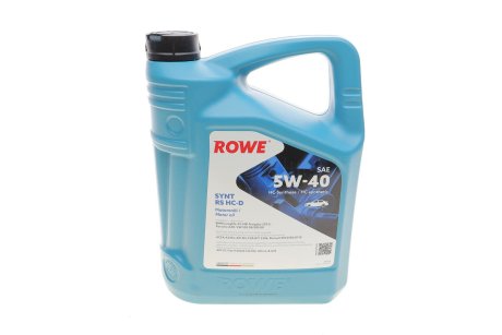 Олива моторна HIGHTEC SYNT RS HC-D SAE 5W-40 (5 L) ROWE 20163-0050-99