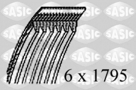 Ремень генератора SASIC 1774048 (фото 1)