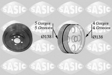 Ременный шкив, коленчатый вал SASIC 2156001 (фото 1)