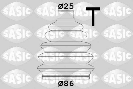 Пильовик приводного валу, комплект SASIC 9004719