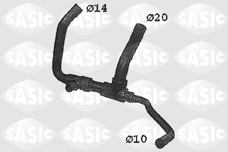 Шланг радиатора SASIC SWH4335