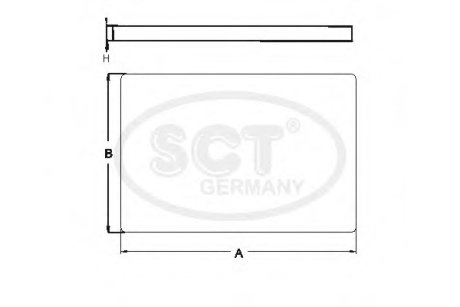 Фильтр салона (угольный) BMW 7 (F01/F02/F03/F04) 740i (08-) (SAK 274) SCT SCT/MANNOL SAK274