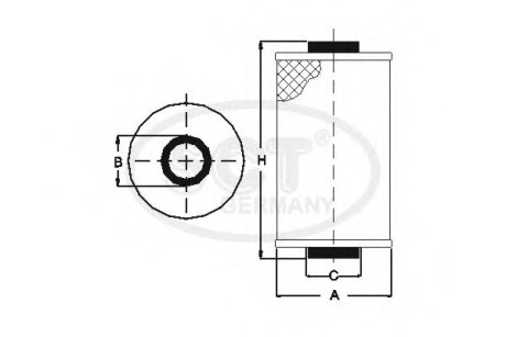 Фильтр масляный CITROEN Berlingo I (M49, M59) 1.6 HDi 75 (SH 4793 P) SCT SCT/MANNOL SH4793P