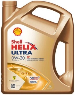 Олива двигуна 5L Helix Ultra SP 0W20 (API SP, АСЕА C5) SHELL 550063071 (фото 1)