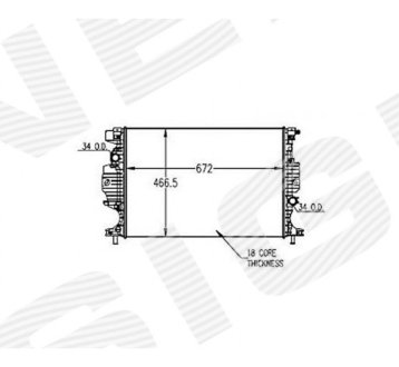 РАДИАТОР SIGNEDA RA13321