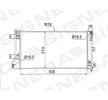 РАДИАТОР SIGNEDA RA13442Q