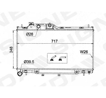 РАДИАТОР SIGNEDA RA13460Q