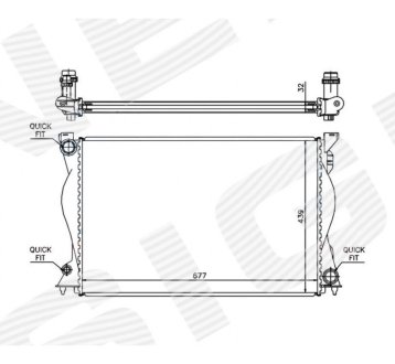 РАДИАТОР SIGNEDA RA60234Q