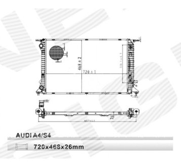 РАДИАТОР SIGNEDA RA60321Q (фото 1)