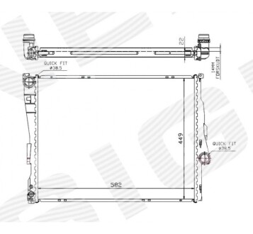 РАДИАТОР SIGNEDA RA60784Q