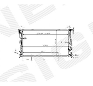 РАДИАТОР SIGNEDA RA60832Q