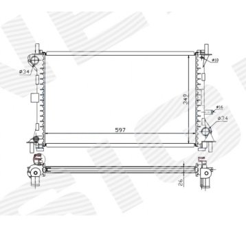 РАДИАТОР SIGNEDA RA62073Q