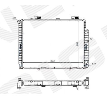 РАДИАТОР SIGNEDA RA62598Q