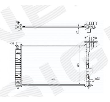 РАДИАТОР SIGNEDA RA62661