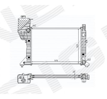 РАДИАТОР SIGNEDA RA62687