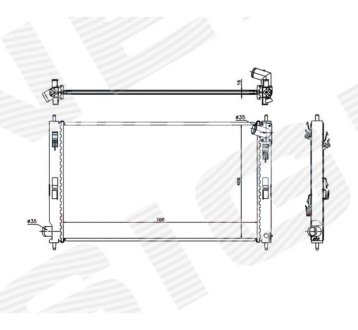 РАДИАТОР SIGNEDA RA628952Q
