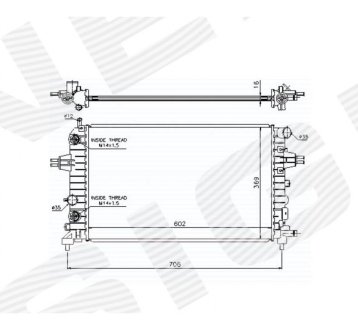 РАДИАТОР SIGNEDA RA63027A