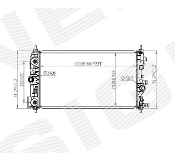 РАДИАТОР SIGNEDA RA630723Q