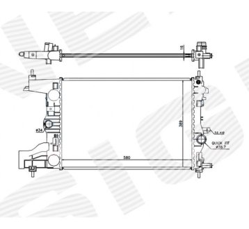 РАДИАТОР SIGNEDA RA630727