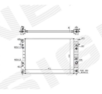 РАДИАТОР SIGNEDA RA63073Q