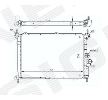 РАДИАТОР SIGNEDA RA63278A